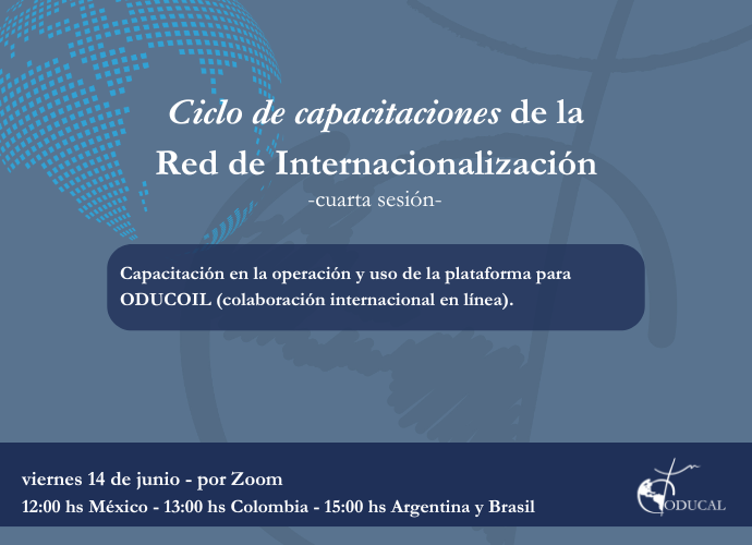 Cuarta sesión del Ciclo de capacitaciones de la Red de Internacionalización