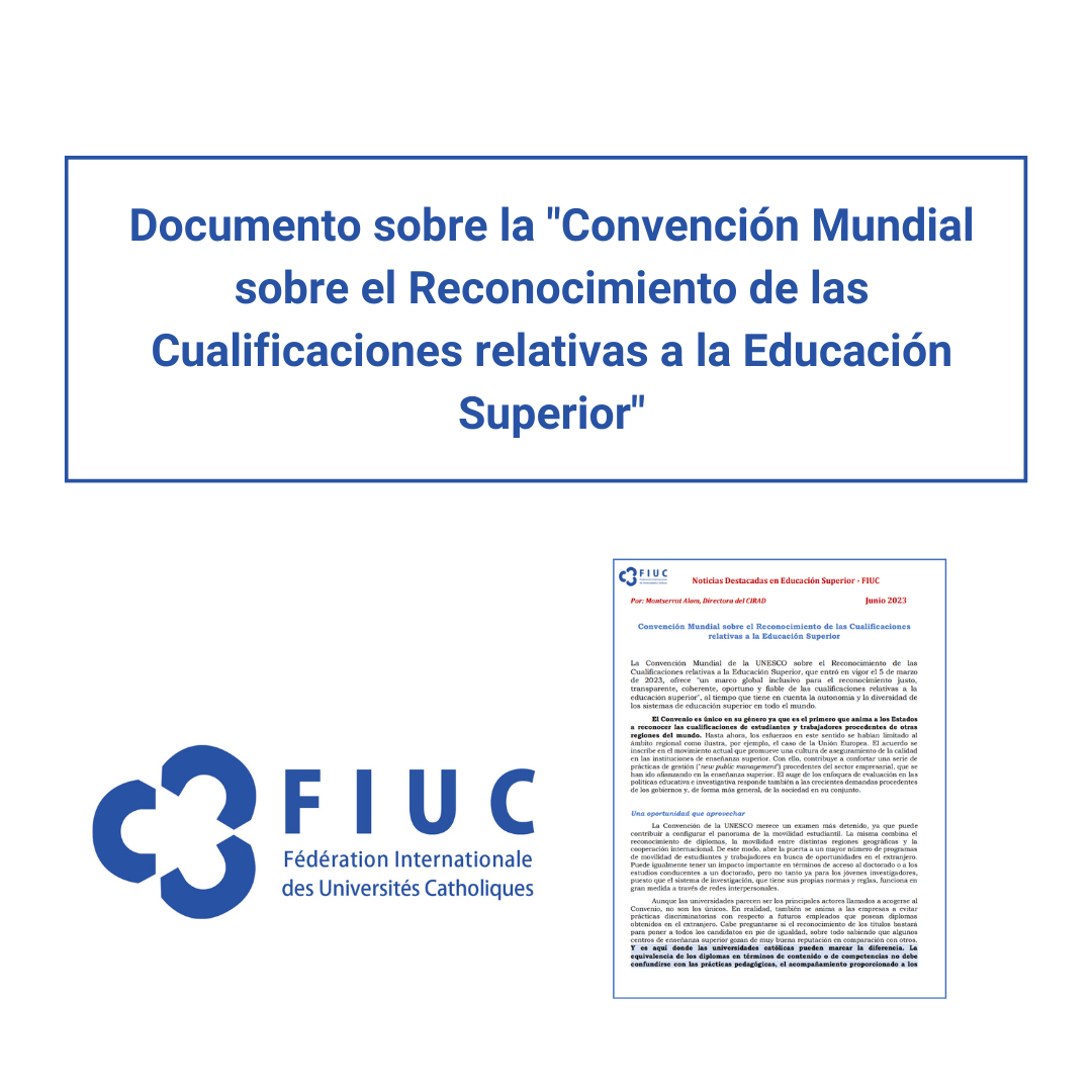 Convención Mundial sobre el Reconocimiento de las Cualificaciones relativas a la Educación Superior