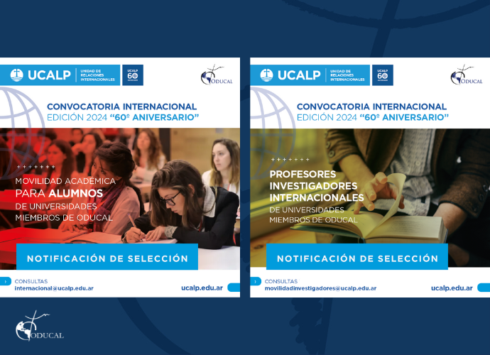 Selección de postulantes de la Convocatoria Internacional para Profesores Investigadores y Alumnos de la Universidad Católica de La Plata