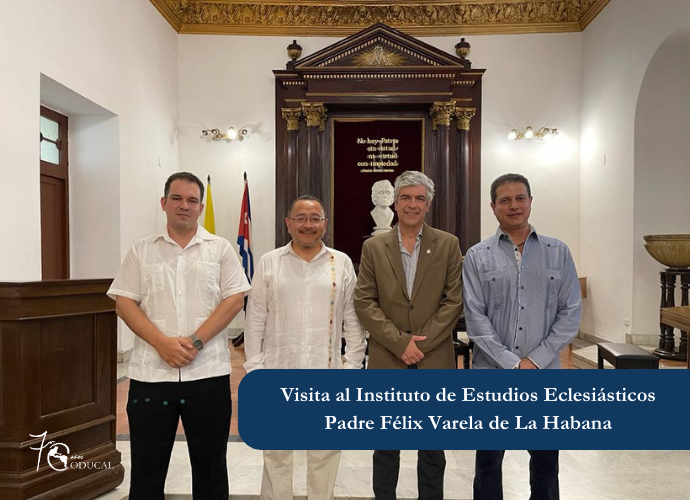 Visita al Instituto de Estudios Eclesiásticos Padre Félix Varela de La Habana